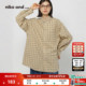 and ...衬衫 女2026春季 niko 新款 棉质宽松休闲格纹上衣592709