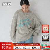LOWRYS 605885 字母提花慵懒针织衫 FARM毛衣女2025冬季 新款