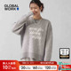 WORK 毛针织衫 女冬季 GLOBAL 新款 宽松显瘦日系字母毛衣147156