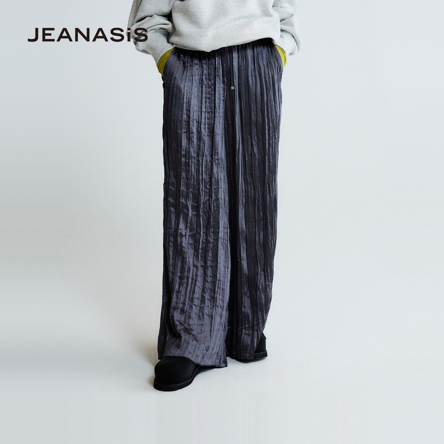 JEANASIS长裤女2026春季新款通勤出行休闲肌理垂感裤子650282,女装/女士精品,休闲裤,淘宝优惠券,粉丝福利购,淘宝优惠卷