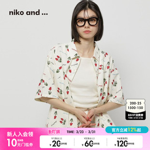 and 短袖 ...Lee 新款 上衣325131 Izumida合作系列2025夏季 niko