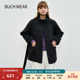 时尚 新款 立领羊毛混纺毛呢大衣323072 WEAR外套女冬季 BUCH