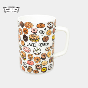 时尚 马克杯新款 情侣甜品印花家用创意水杯137770 EDDY FISHS