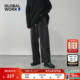 纯色阔腿慵懒风直筒裤 GLOBAL 575182 女2025冬季 新款 WORK 休闲裤
