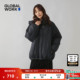 GLOBAL 连帽抽绳保暖纯色厚外套495695 新款 WORK 羽绒服女2025冬季