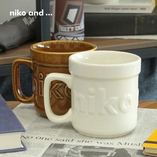 niko ...马克杯定制logo复古浮雕可爱大容量水杯592971 and
