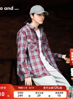【博主同款】niko and...衬衫男26春新款宽松磨毛长袖上衣491491