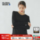 WORK T恤女2026春季 新款 GLOBAL 简洁华夫格打底长袖 上衣632501