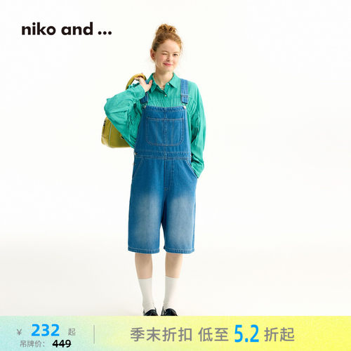 牛仔背带五分裤 经典裤型复古俏皮