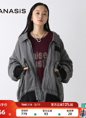 JEANASIS棉衣冬季新款时尚显瘦宽松休闲复古日系棉服115894