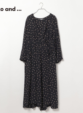 niko and ...ICHI系列25夏季新款女士法式波点V领连衣裙269817
