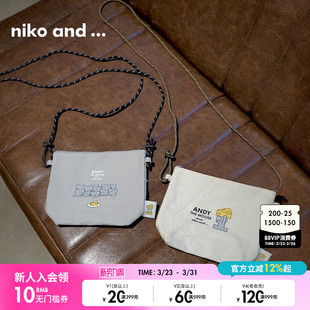 创意通勤斜挎包152251 ...ANDY合作系列单肩包新款 niko and