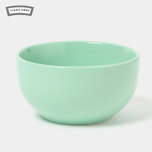 FISHS Colorware系列彩色日系简约家用小碗陶瓷饭碗947148 EDDY