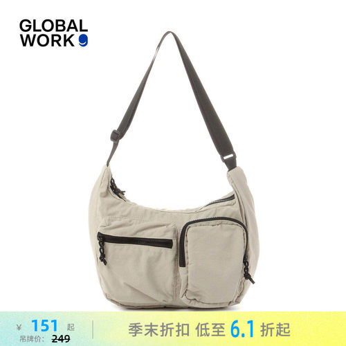 GLOBAL WORK 包袋男女同款2026新款多色机能多口袋挎包660209