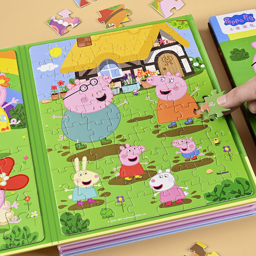 拼图拼图磁性玩具小猪佩奇