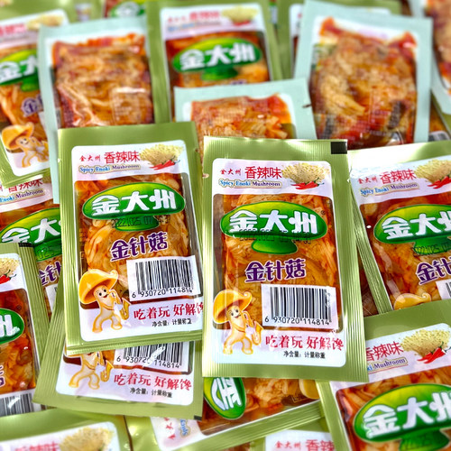 金大州香辣金针菇即食下饭菜