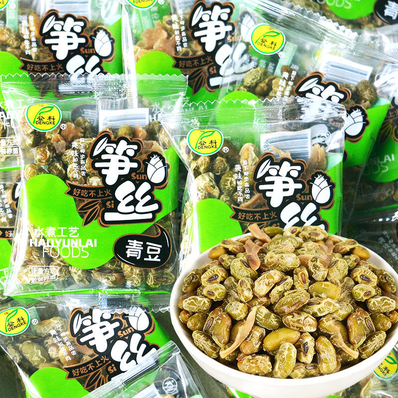 登科笋丝青豆水煮即食小包装图片