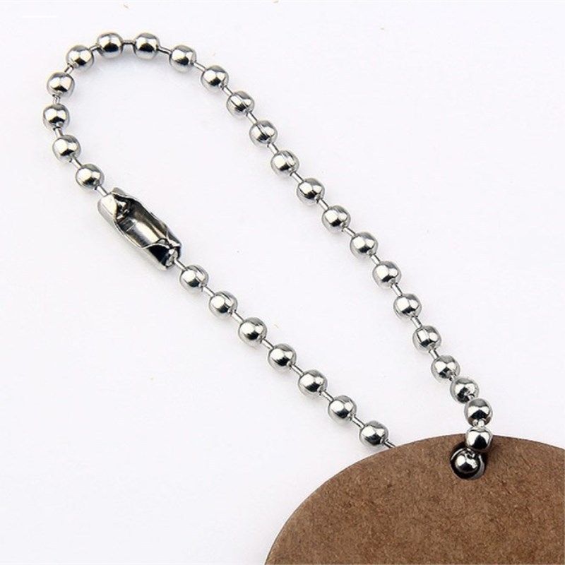 手工diy银色圆珠珠链小玩具公仔饰品配件挂绳吊牌金属链条2.4mm