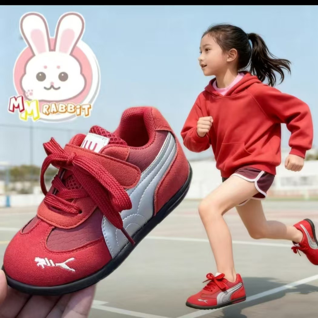 男女童板鞋儿童幼童魔术贴休闲鞋