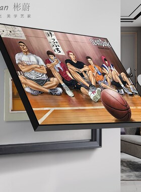 七龙珠灌篮高手定做电表箱装饰画