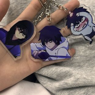 刺客伍六七和梅小姐可爱钥匙扣卡通可爱搞怪书包钥匙扣装饰小挂件