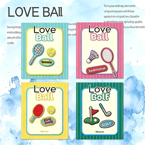 LOVEBALL刺绣布贴手账diy