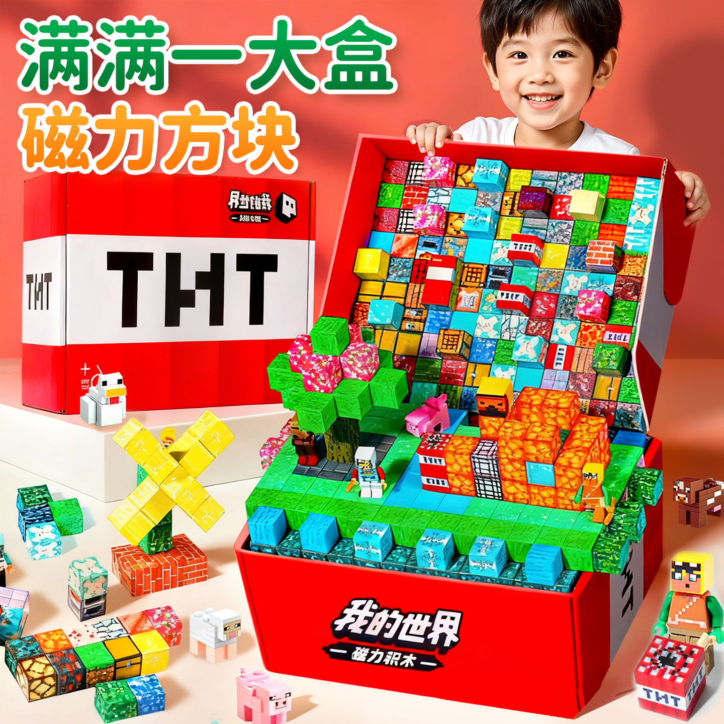 【满满一大盒】我的世界磁力方块