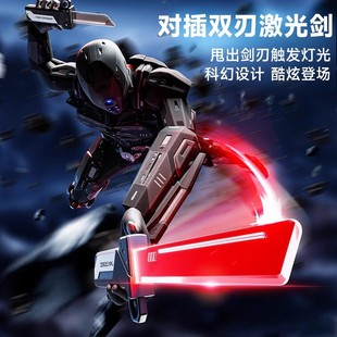 双刃激光剑对插发光玩具刀剑伸缩光剑男孩网红爆款死侍武士二合一