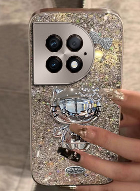 直边爆闪补妆镜支架适用oneplus一加Ace2Pro手机壳新品132025年12奢华Ace2新年11新款Ace3防摔Ace3Pro蛇年