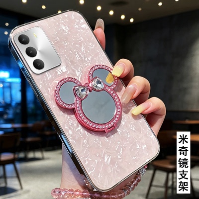 高级贝母纹带支架适用vivoY50 5G手机壳爆款Y60夏天Y36T透明9外壳9S+软壳Y100i硅胶10+女款Y500小众Y50M网红