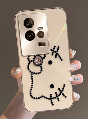 卡通电镀直边适用iQOO11手机壳新款nex3s防摔X90高级感Y200i全包y7s保护套9Pro外壳Z1x女款S12PRO/2025年9S+