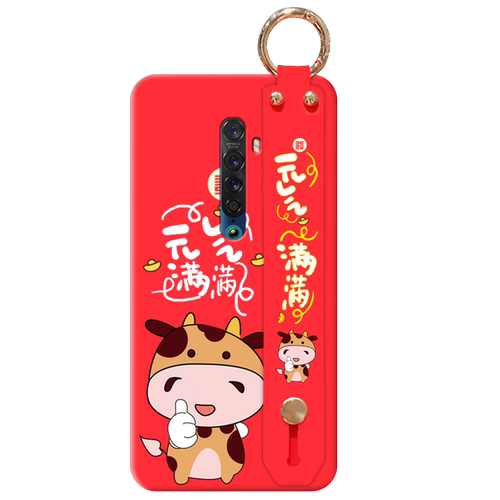 2021新年牛气冲天牛年OPPORENO2手机壳女2020新款RENO2Z手机套女款网红Z最新RENO1红色opop/opp潮z2壳z2z可爱