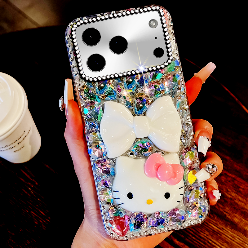 炫彩凯蒂猫适用苹果iPhone17Promax手机壳全包16网红6SPLus/2026年13女款12小众11Pro高级感15可爱15防摔8
