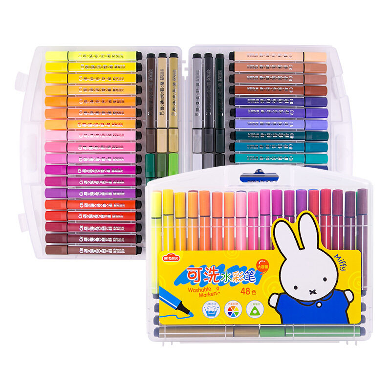 晨光文具水彩笔可水洗绘画套装儿童幼儿园小学生用彩色涂鸦画笔美术