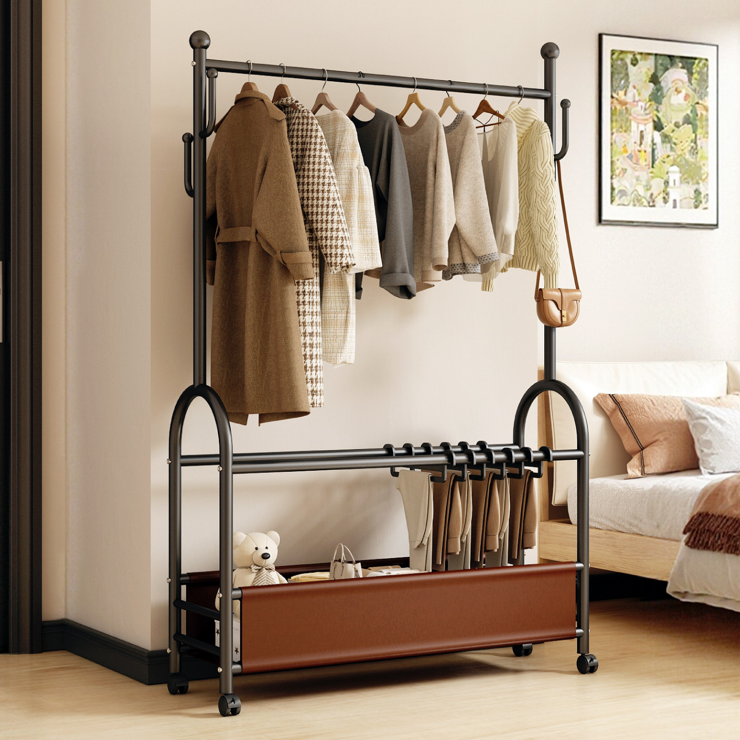 衣架落地卧室家用挂衣架
