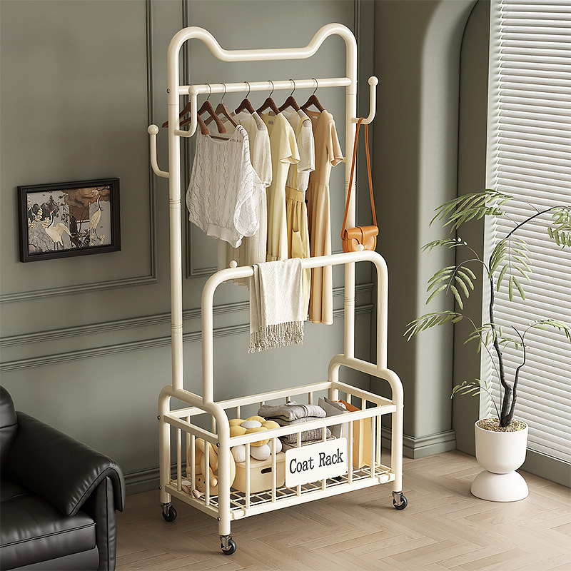衣帽架卧室可移动挂衣架收纳架