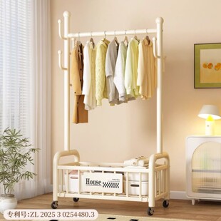 衣架落地卧室可移动室内衣架收纳神器家用挂衣架子宿舍阳台衣帽架