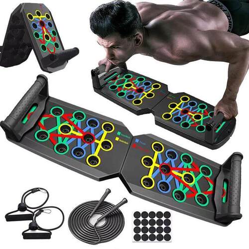 Push-up Board Set Portable Multifunctional Push-up Bar Folda