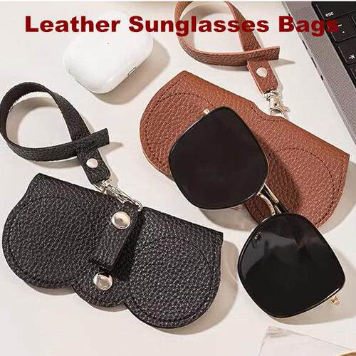 Leather Sunglasses Bags Glasses Case Holder Eyeglasses