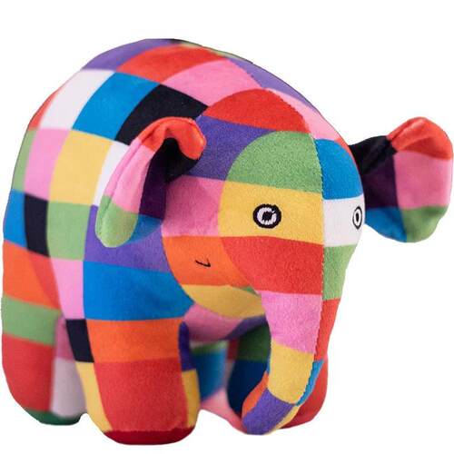 Kawaii Anime Elmer The Elephant Figure Plush Doll Cute Carto