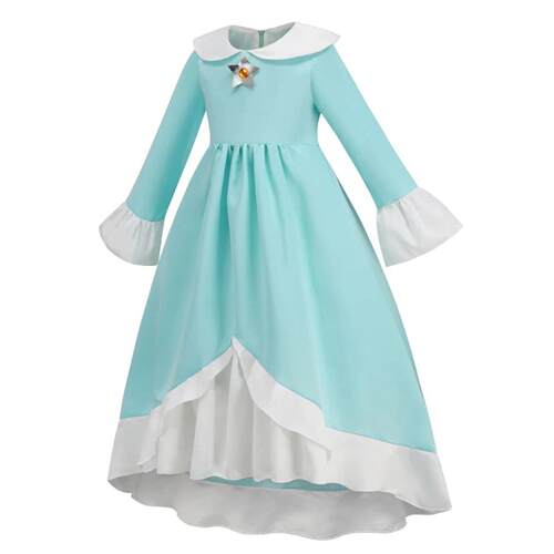 Princess Girl Rosalina Cosplay Dress Kid Baby Carnival Chris