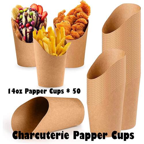Charcuterie Papper Cups Cones Paper Holder French Fries