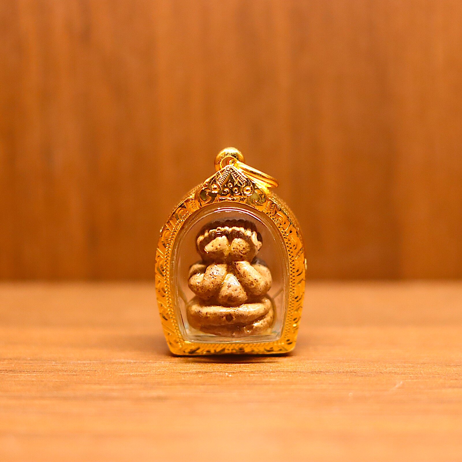 泰年福 泰牌正品 龙婆坤 2529娃娃头必达 镀金壳 萨玛空卡