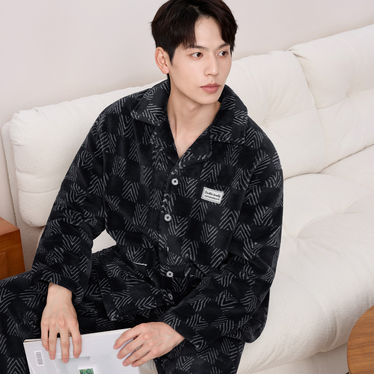 抗静电珊瑚绒法兰绒红豆加厚