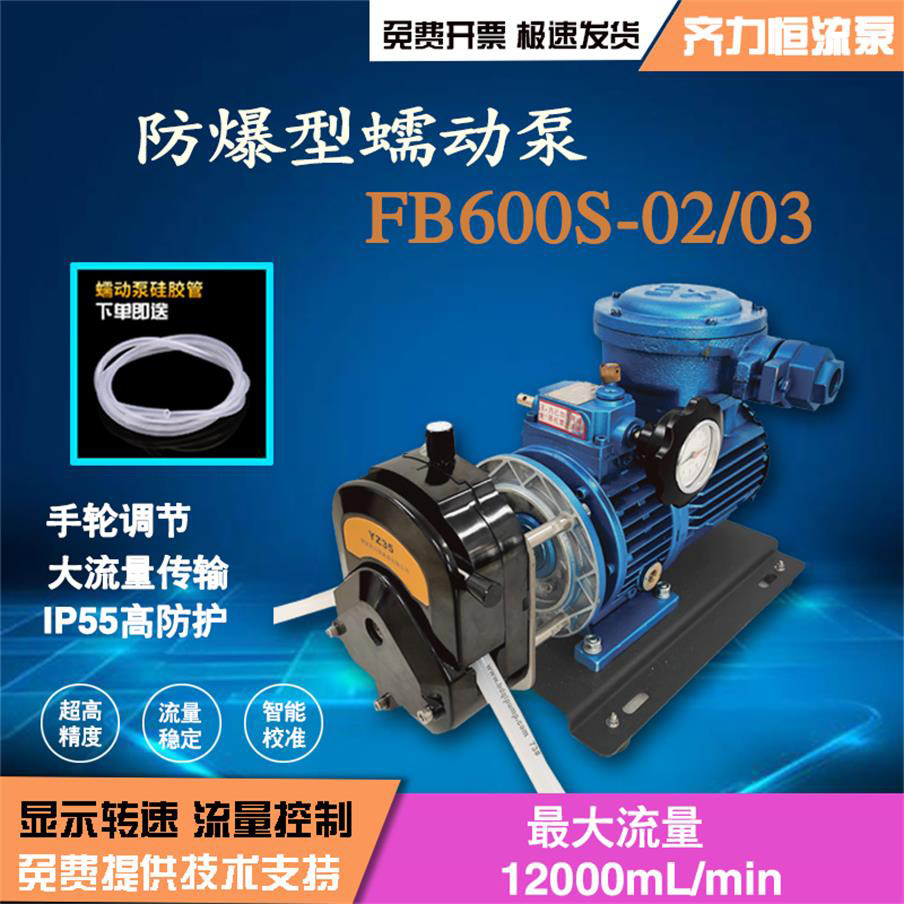 齐力大流量传输蠕动泵高精度防爆