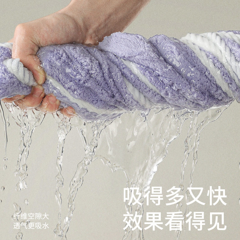 新款珊瑚绒泡泡干发帽家