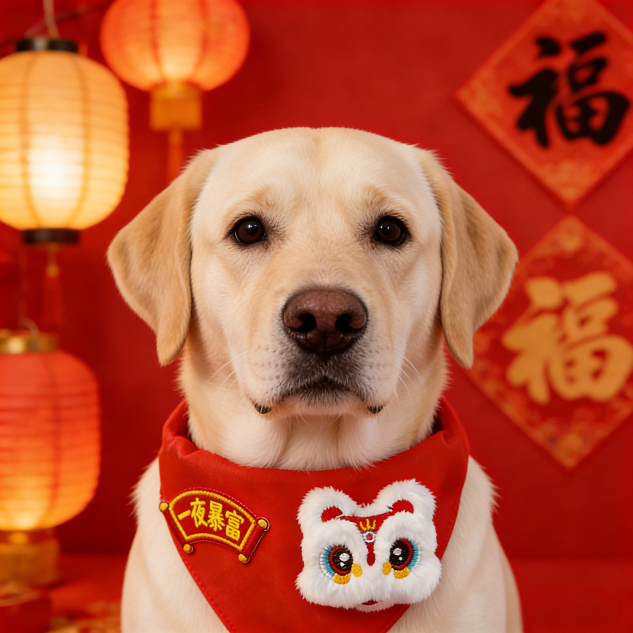 拉布拉多专用狗狗新年围脖口水巾红色可爱配饰春节喜庆大狗大型犬,宠物/宠物食品及用品,围巾/口水巾,淘宝优惠券,粉丝福利购,淘宝优惠卷