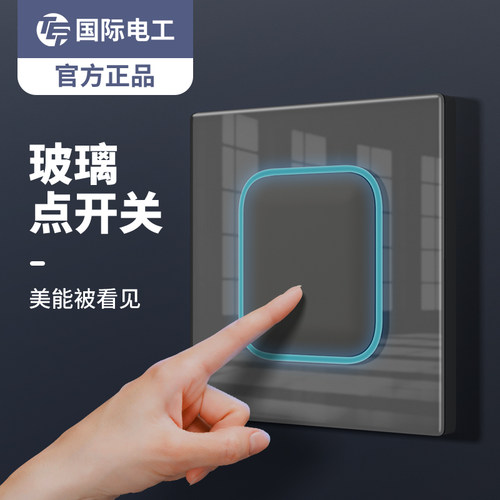 国际电工复位式开关led指示灯