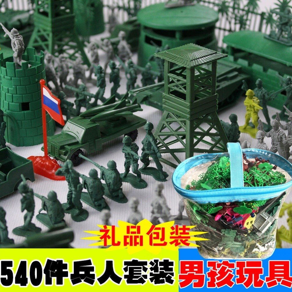 士兵玩具小人军人工兵小兵人玩具兵基地军团军事障碍战士解放军
