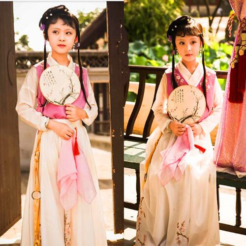林黛玉同款汉服cos服红楼梦古装话剧服写真贾宝玉套装服装课本剧